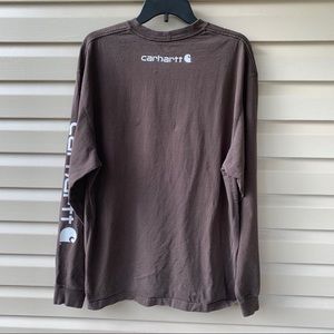 Large Men’s Carhartt Long-Sleeve Shirt Brown